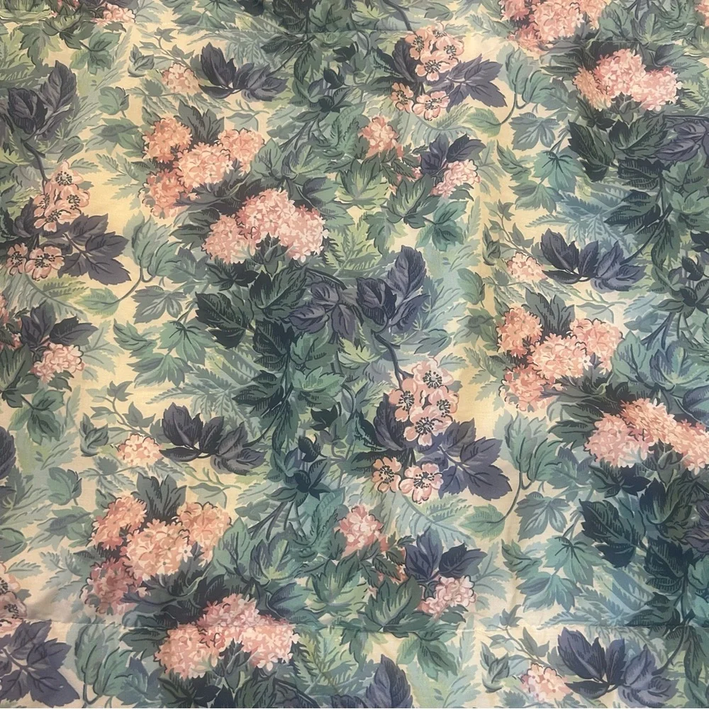 Vintage Laura Ashley Bedding 3 Piece Set Floral Ruffle Skirt 2 Pillow Shams